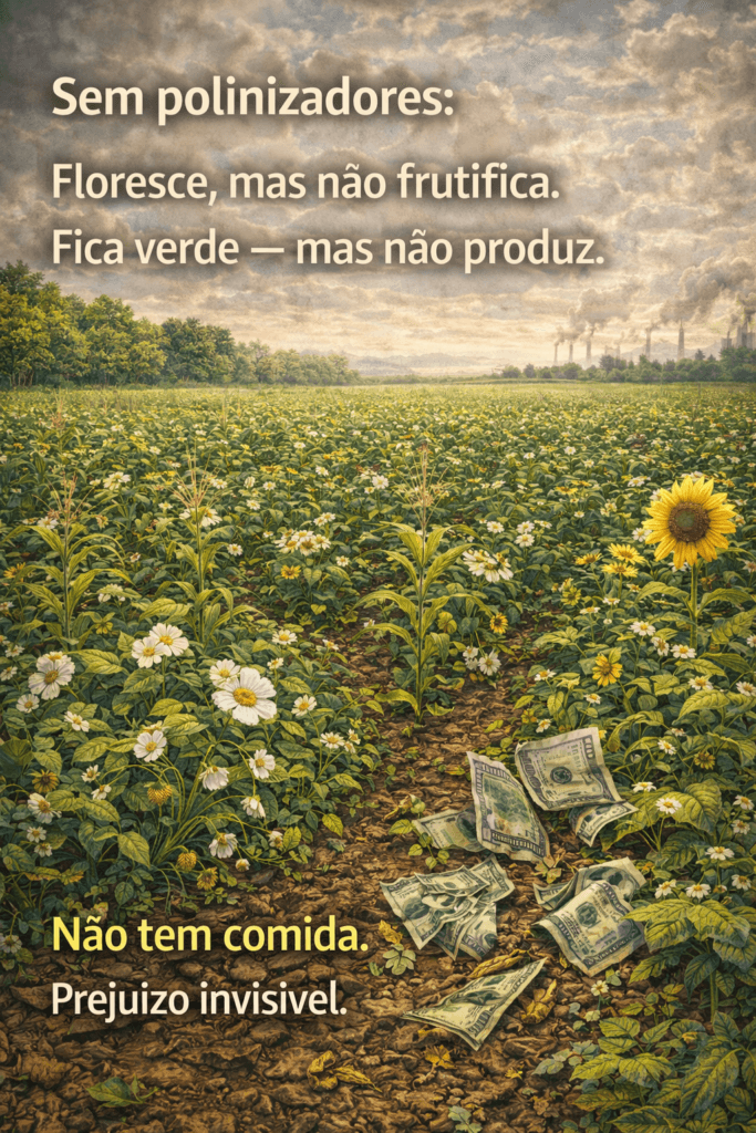 FIGURA MOSTRA UM CAMPO COM FLORES, girassois, margaridas e ao fundo uma floresta fechada